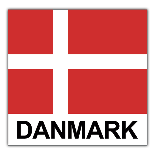 Flag - Danmark 002 | Blandede Stickers