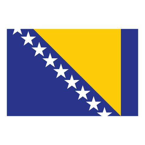 Flag Bosnien-Hercegovina-001 - Sticker