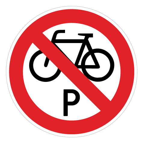 Henstilling af cykler - Sticker - Runde