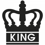 King 001 Wallsticker