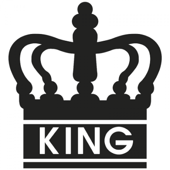 King 001 Wallsticker