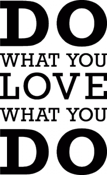 Do what you love Wallsticker