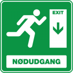 Nødudgang Ned 001