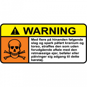 Warning 002 - Sticker Warning 002 - Sticker