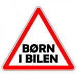 Børn i bilen 002  - Sticker