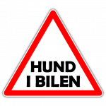 Hund i bilen 001 - Sticker