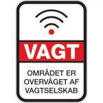 Vagt Overvågning 001 - Sticker