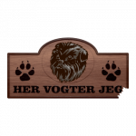 Her Vogter Jeg - Sticker - Affenpinscher