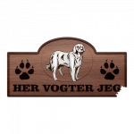 Her Vogter Jeg - Sticker - Akbash