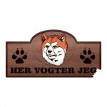 Her Vogter Jeg - Sticker - Akita Inu