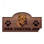 Her Vogter Jeg - Sticker - Alano Espanol