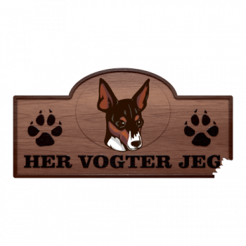 Her Vogter Jeg - Sticker - Amerikansk Toy Fox Terrier