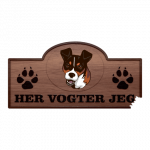 Her Vogter Jeg - Sticker - Andalusisk Rottehund 