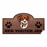 Her Vogter Jeg - Sticker - Østrigsk Pincher