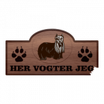 Her Vogter Jeg - Sticker - Yorkshire Terrier