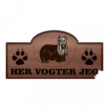 Her Vogter Jeg - Sticker - Yorkshire Terrier