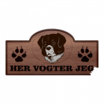 Her Vogter Jeg - Sticker - Wetterhound