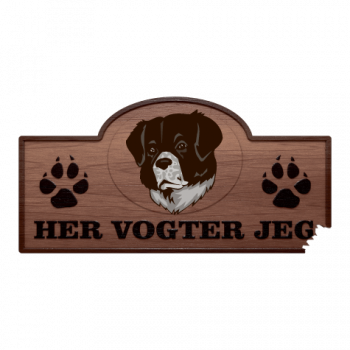 Her Vogter Jeg - Sticker - Wetterhound