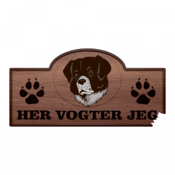 Her Vogter Jeg - Sticker - Wetterhound Her Vogter Jeg - Sticker - Wetterhound