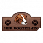 Her Vogter Jeg - Sticker - Welsh Sheepdog