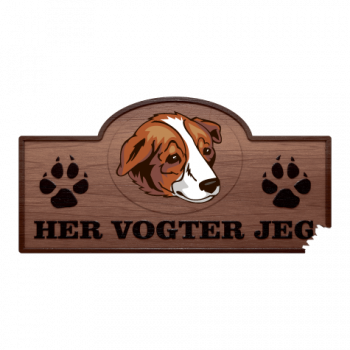 Her Vogter Jeg - Sticker - Welsh Sheepdog