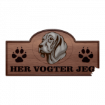 Her Vogter Jeg - Sticker - Weimaraner