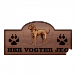 Her Vogter Jeg - Sticker - Vizsla