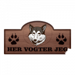 Her Vogter Jeg - Sticker - Vestsibirisk Lajka