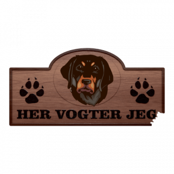 Her Vogter Jeg - Sticker - Ungarsk Støver Her Vogter Jeg - Sticker - Ungarsk Støver
