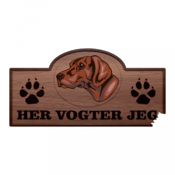 Her Vogter Jeg - Sticker - Tysk Korthåret Pointer