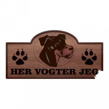 Her Vogter Jeg - Sticker - Tysk Jagtterrier