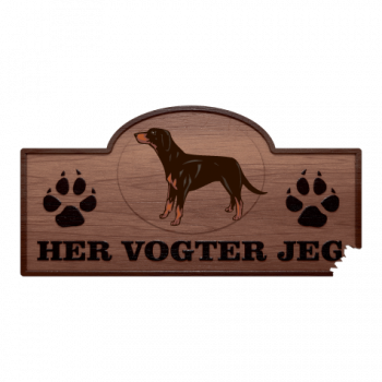 Her Vogter Jeg - Sticker - Transylvansk Støver Her Vogter Jeg - Sticker - Transylvansk Støver