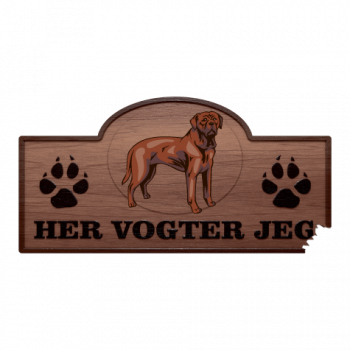 Her Vogter Jeg - Sticker - Tosa Her Vogter Jeg - Sticker - Tosa