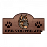 Her Vogter Jeg - Sticker - Tjekkisk hyrdehund