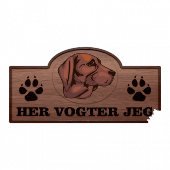 Her Vogter Jeg - Sticker - Tiroler Bracke Her Vogter Jeg - Sticker - Tiroler Bracke