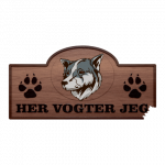 Her Vogter Jeg - Sticker - Thai Bangkaew  Hund