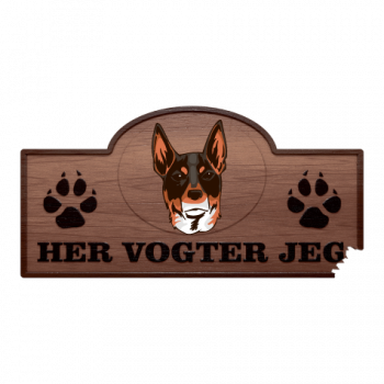 Her Vogter Jeg - Sticker - Terrier Chileno Her Vogter Jeg - Sticker - Terrier Chileno