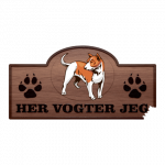 Her Vogter Jeg - Sticker - Telomaihund