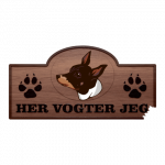 Her Vogter Jeg - Sticker - Teddy Roosevelt Terrier
