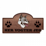 Her Vogter Jeg - Sticker - Tamaskan