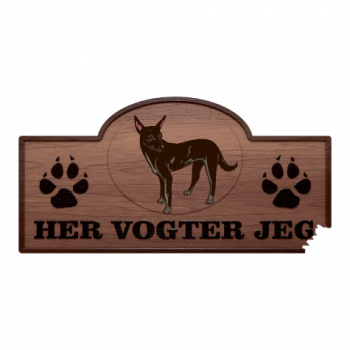 Her Vogter Jeg - Sticker - Taiwanhund Her Vogter Jeg - Sticker - Taiwanhund