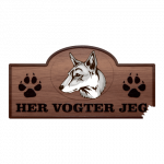 Her Vogter Jeg - Sticker - Saarloos Ulvehund
