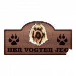 Her Vogter Jeg - Sticker - Sydrussisk Ovcharka