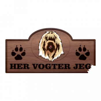 Her Vogter Jeg - Sticker - Sydrussisk Ovcharka Her Vogter Jeg - Sticker - Sydrussisk Ovcharka