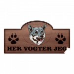 Her Vogter Jeg - Sticker - Svensk Vallhund
