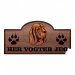 Her Vogter Jeg - Sticker - Sussex Spaniel