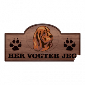 Her Vogter Jeg - Sticker - Sussex Spaniel Her Vogter Jeg - Sticker - Sussex Spaniel