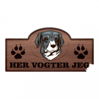 Her Vogter Jeg - Sticker - Stephens Cur