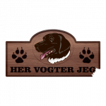 Her Vogter Jeg - Sticker - Stabyhoun