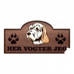 Her Vogter Jeg - Sticker - Spinone Italiano